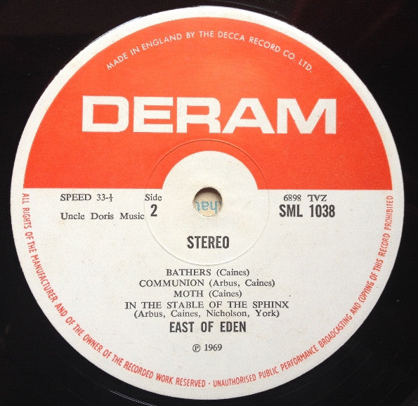 East Of Eden (2) : Mercator Projected  (LP, Album, Fir)