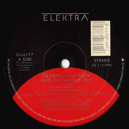 Grandmaster Flash And The Furious Five* : Gold (12")