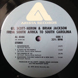 Gil Scott-Heron & Brian Jackson : From South Africa To South Carolina (LP, Album, Gat)