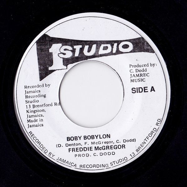 Freddie McGregor : Boby Bobylon (7", Single, RP)