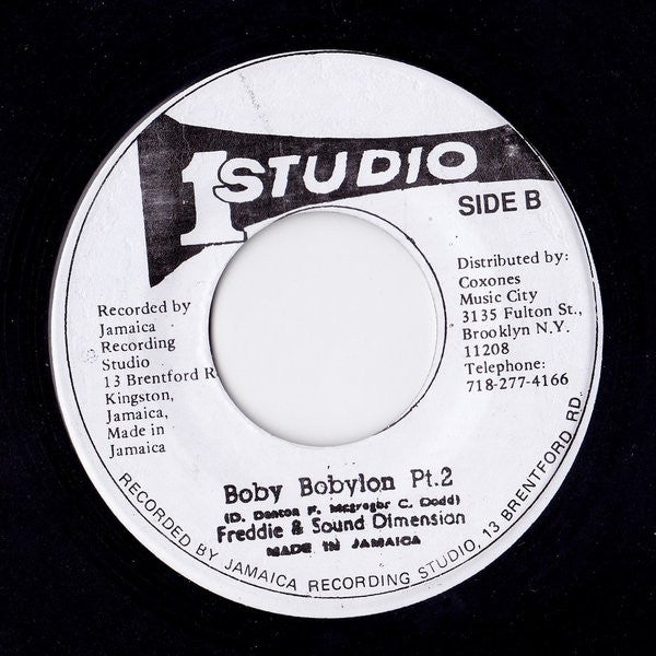 Freddie McGregor : Boby Bobylon (7", Single, RP)