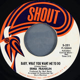 Erma Franklin : Piece Of My Heart / Baby What You Want Me To Do (7", Single, Spe)