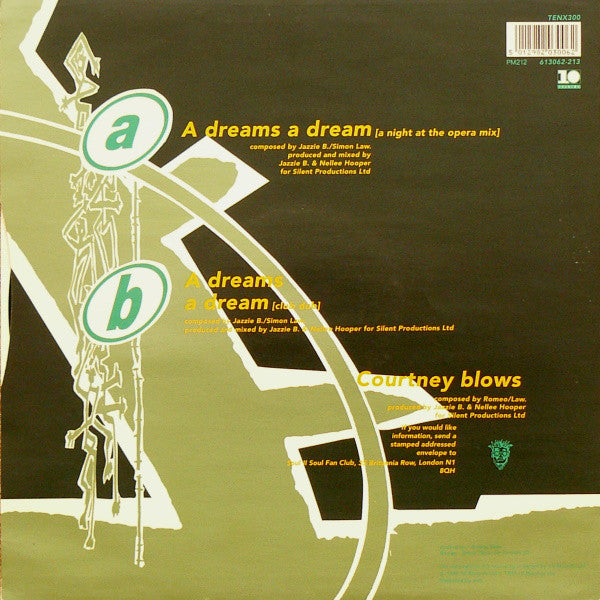 Soul II Soul : A Dreams A Dream (12", Single)