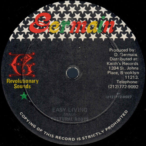 Cultural Roots, Trinity (4) : Wisdom / Easy Living (12")