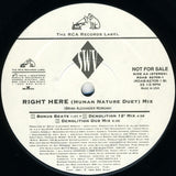 SWV : Downtown (Down Low) / Right Here (Human Nature Duet) (12", Promo)