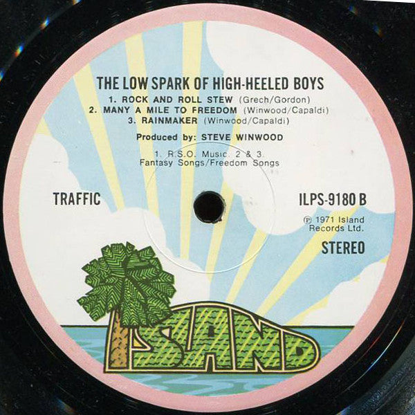 Traffic : The Low Spark Of High Heeled Boys (LP, Album, RP, Lab)