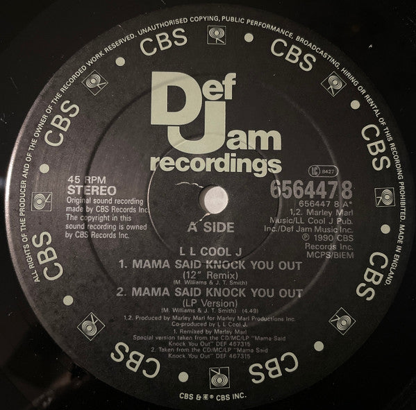 LL Cool J : Mama Said Knock You Out / Around The Way Girl (12")
