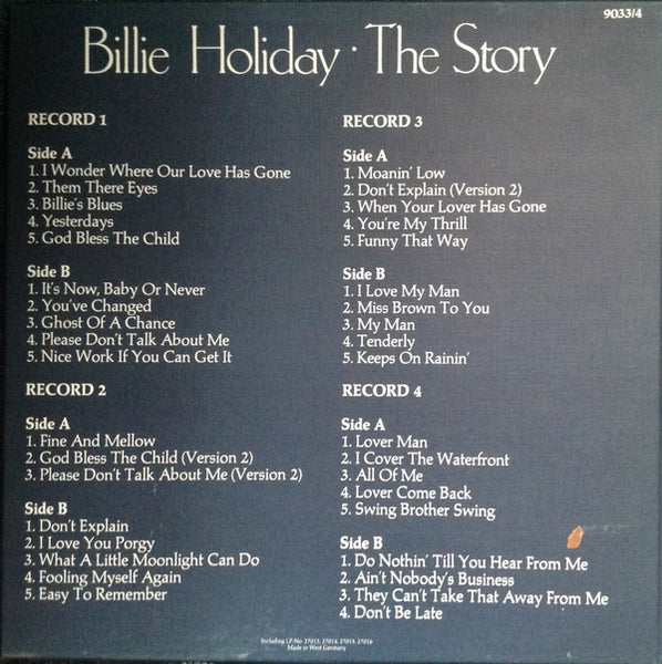 Billie Holiday : The Story (4xLP, Comp + Box, Comp)