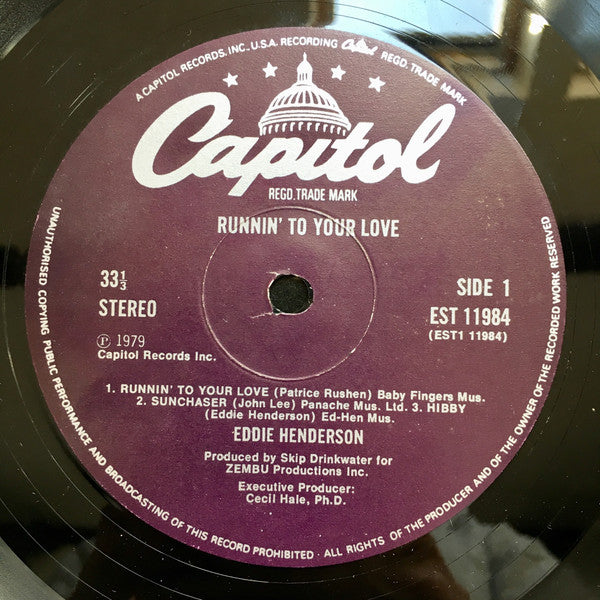 Eddie Henderson : Runnin' To Your Love (LP, Album)