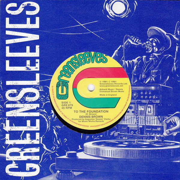 Dennis Brown / Gregory Isaacs : To The Foundation / Rumours (7")