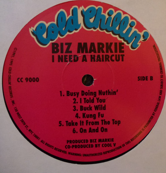 Biz Markie : I Need A Haircut (LP, Album, RE)