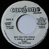 The Heptones : Why Did You Leave  (7", RE)