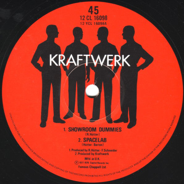 Kraftwerk : Showroom Dummies (12", Single, RE)