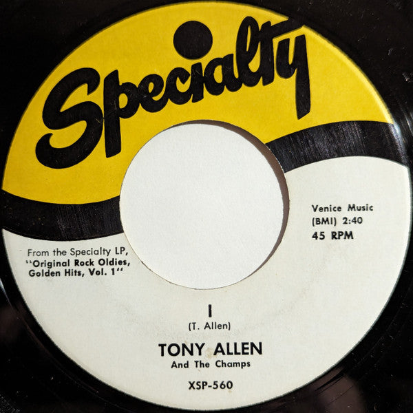 Tony Allen And The Champs* : Nite Owl (7", RE)