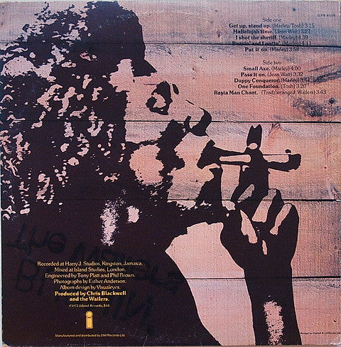 The Wailers : Burnin' (LP, Album, RE, Gat)