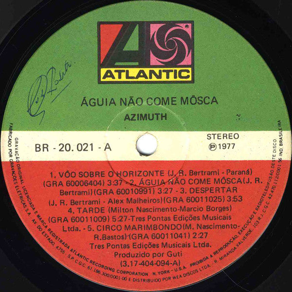 Azymuth : Águia Não Come Mosca (LP, Album)