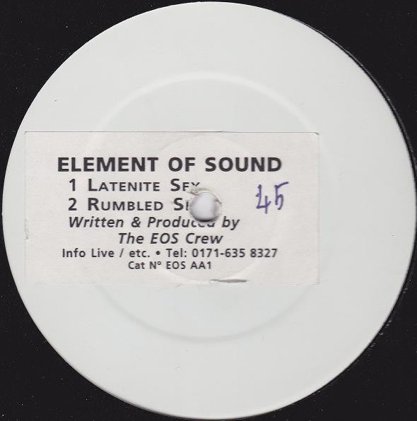 The EOS Crew : Latenite Sex / Rumbled Sex (12", W/Lbl, Sti)
