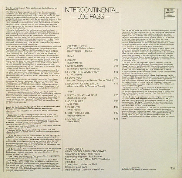 Joe Pass : Intercontinental (LP, Album, RE)