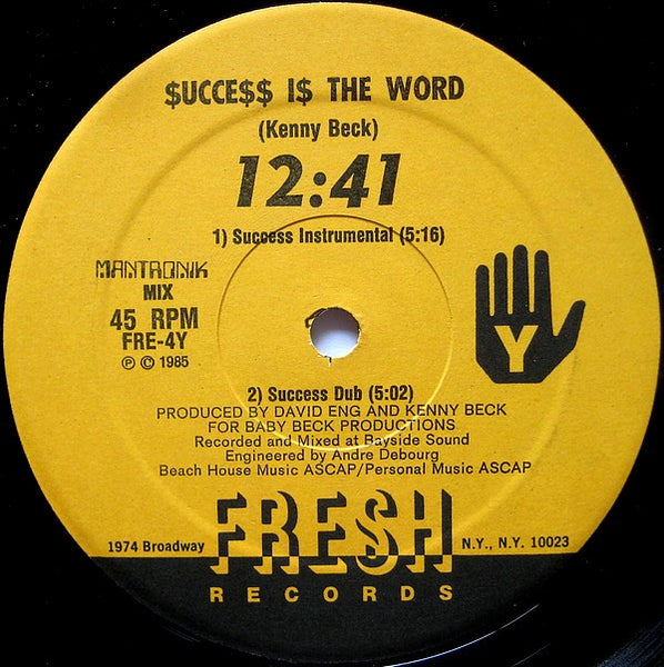12:41 : $ucce$$ I$ The Word (12")