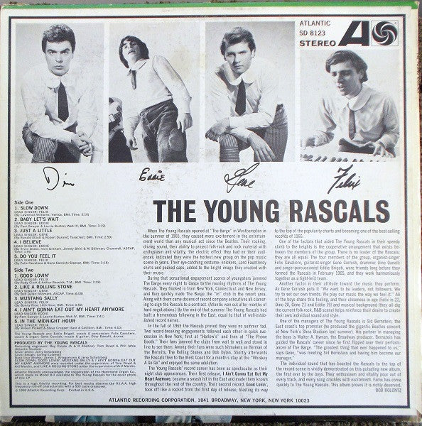 The Young Rascals : The Young Rascals (LP, Album, Mon)