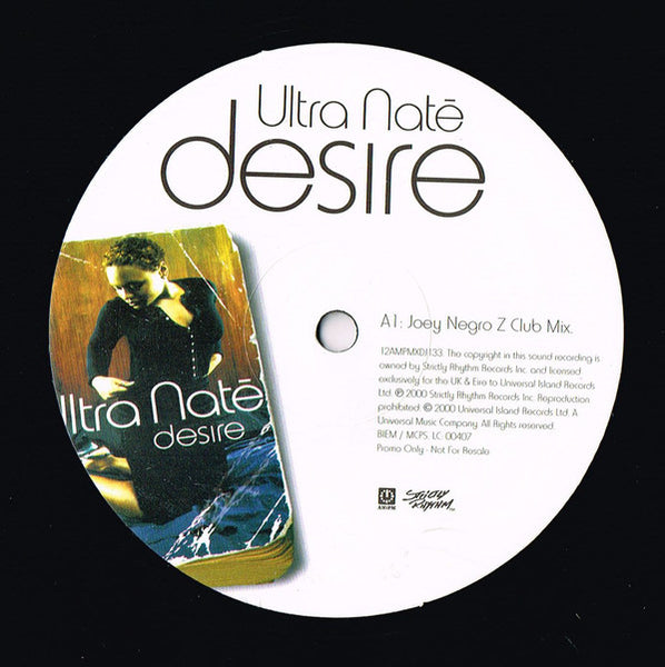 Ultra Naté : Desire (DJ Promo 2) (12", Promo)
