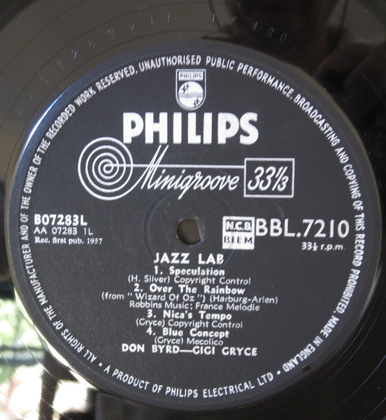 Don Byrd* - Gigi Gryce : Jazz Lab (LP, Album)