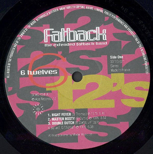 The Fatback Band : 6 Twelves - The Extended Fatback Band (LP, Comp)