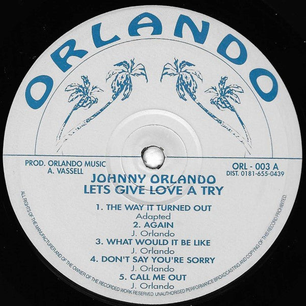 Johnny Orlando : Lets Give Love A Try (LP, Album)