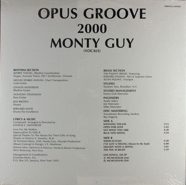 Monty Guy : Opus Groove 2000 (LP)