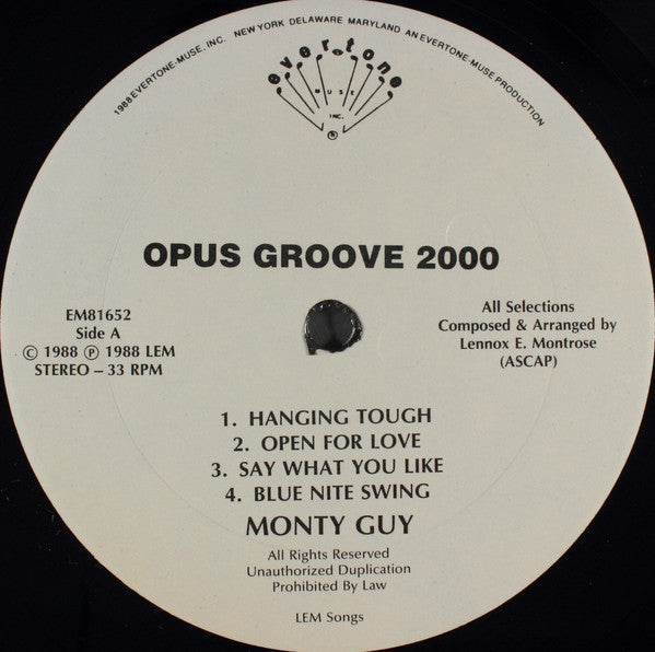 Monty Guy : Opus Groove 2000 (LP)