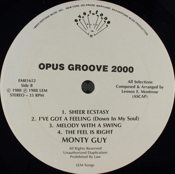 Monty Guy : Opus Groove 2000 (LP)
