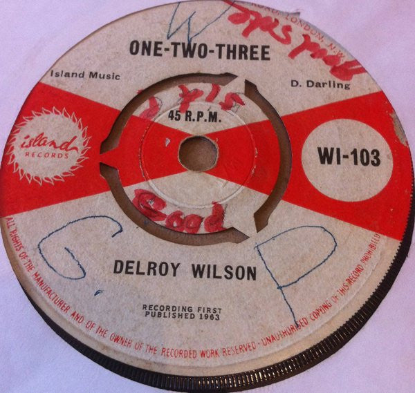 Delroy Wilson : One-Two-Three / Back-Biter (7", Single)