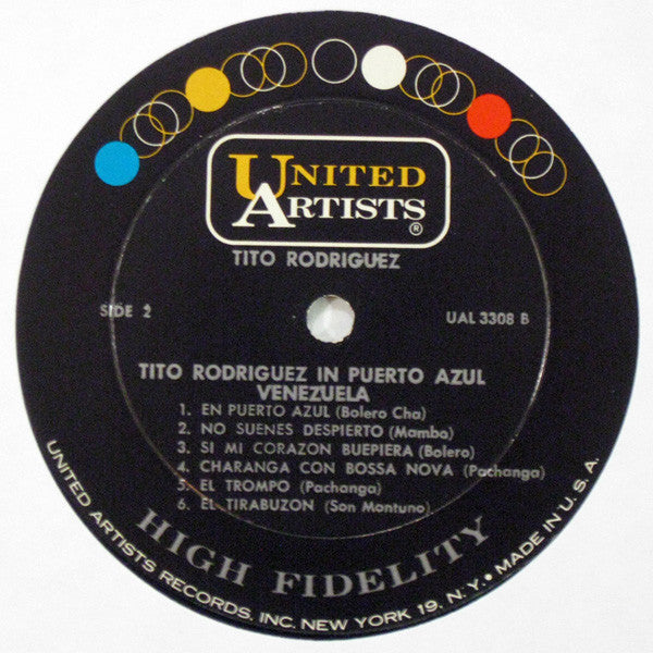 Tito Rodriguez And His Orchestra* : In Puerto Azul, Venezuela (LP, Album, Mono)