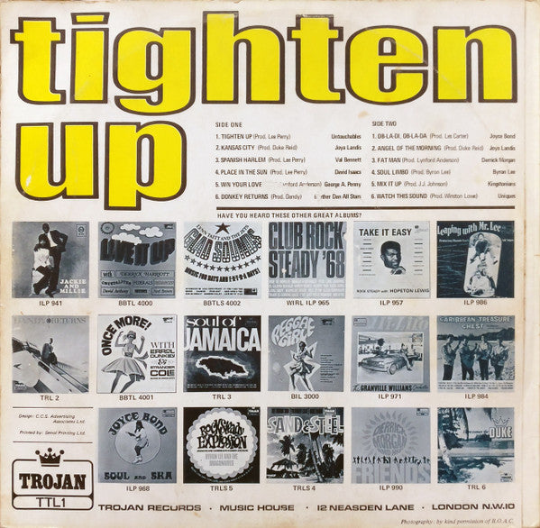 Various : Tighten Up (LP, Comp, Mono, Ora)