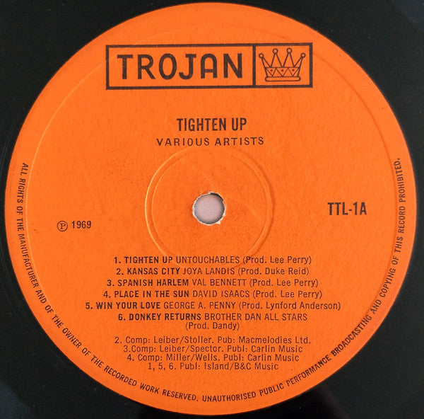 Various : Tighten Up (LP, Comp, Mono, Ora)