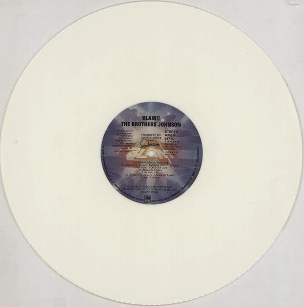 Brothers Johnson : Blam!! (LP, Album, Ltd, Whi)