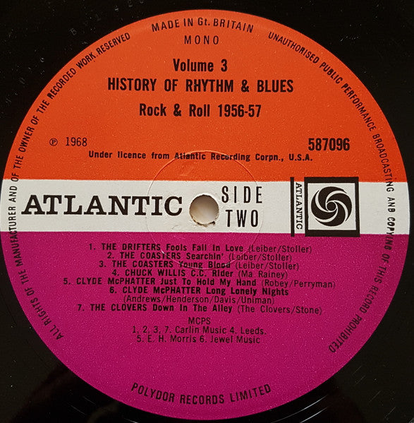 Various : History Of Rhythm & Blues Volume Three Rock & Roll 1956-57 (LP, Comp, Mono)