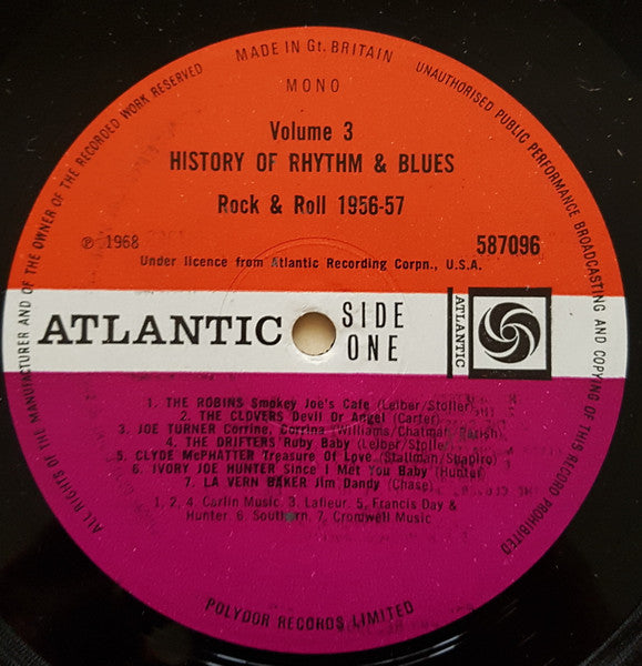 Various : History Of Rhythm & Blues Volume Three Rock & Roll 1956-57 (LP, Comp, Mono)