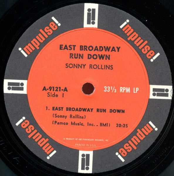 Sonny Rollins : East Broadway Run Down (LP, Album, Mono, Gat)