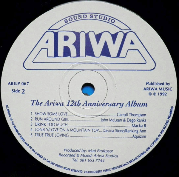 Various : The Ariwa 12th Anniversary Album (LP, Comp)