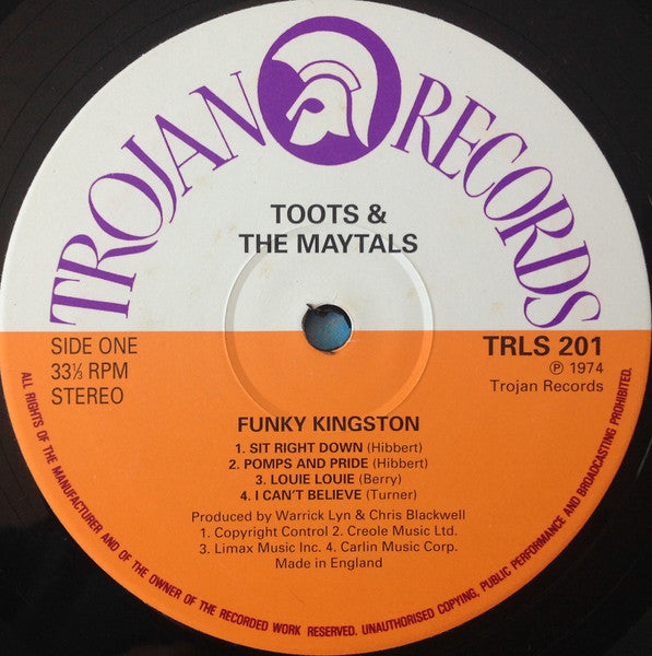 Toots & The Maytals : Funky Kingston (LP, Album, RE)