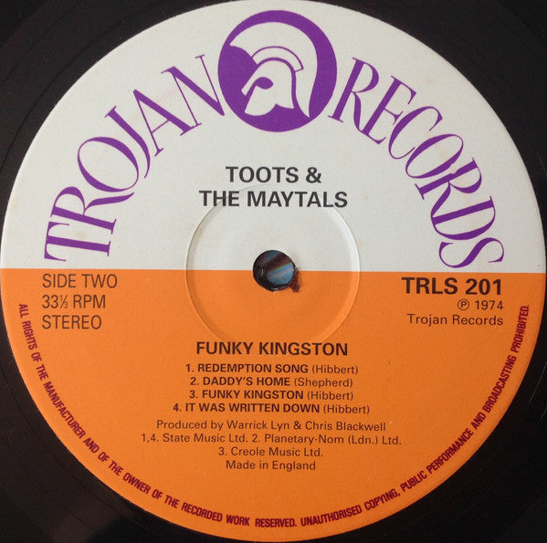 Toots & The Maytals : Funky Kingston (LP, Album, RE)