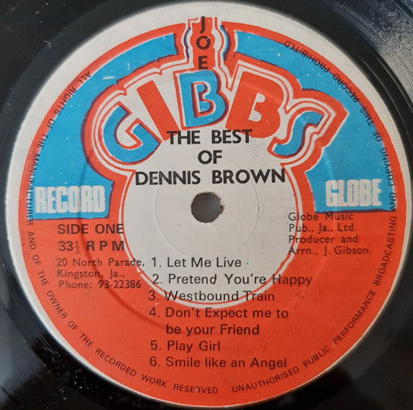 Dennis Brown : The Best Of Dennis Brown  (LP, Album, RE)