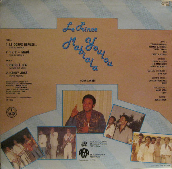 Le Prince Youlou Mabiala* : 1 x 2 = Mabe (LP)