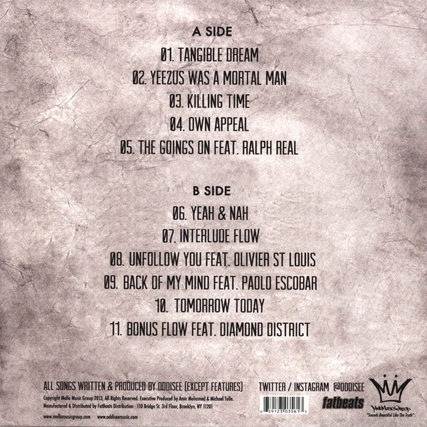 Oddisee : Tangible Dream (LP, Album, Ltd, Sil)