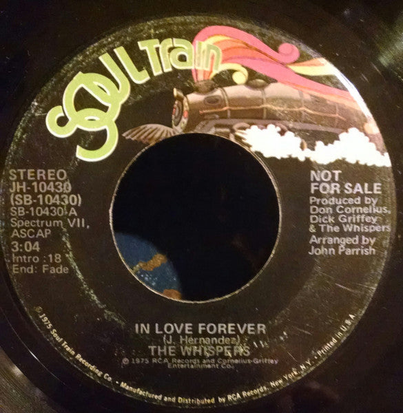 The Whispers : In Love Forever (7", Promo)