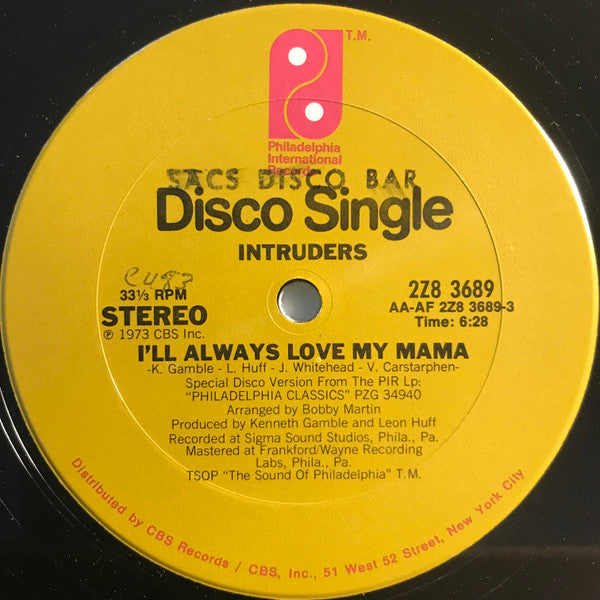 The Intruders : I'll Always Love My Mama (12")