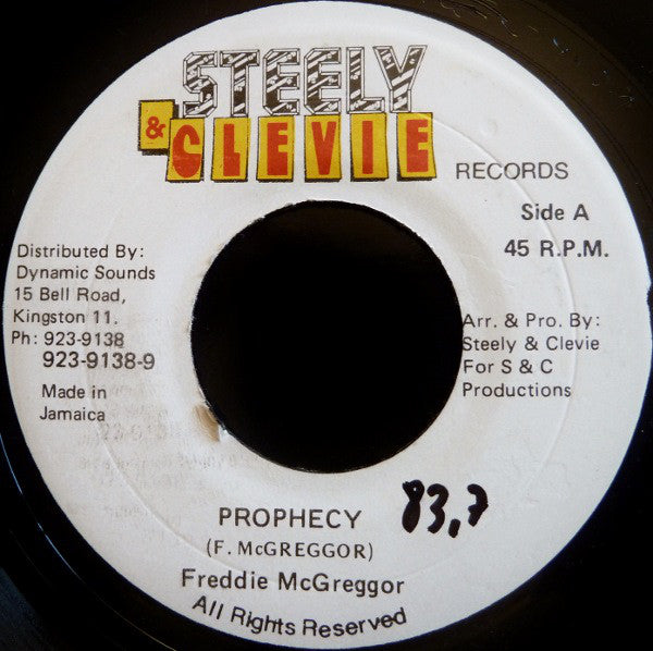 Freddie McGregor : Prophecy (7")