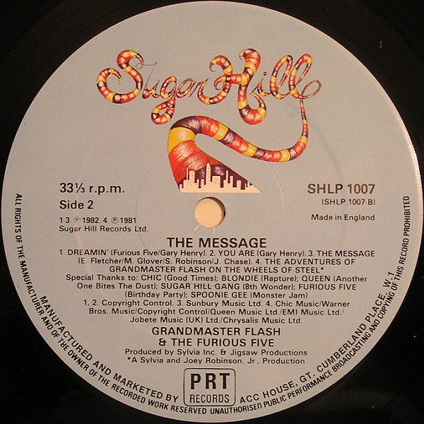 Grandmaster Flash & The Furious Five : The Message (LP, Album)