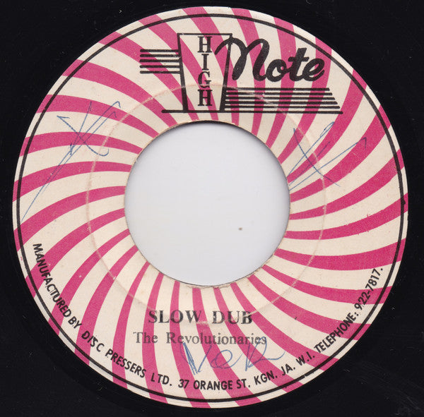 Bob Andy / The Revolutionaries : Slow Down / Slow Dub (7")